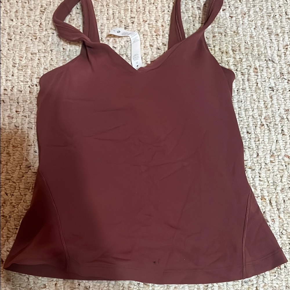 Lululemon maroon longline align tank